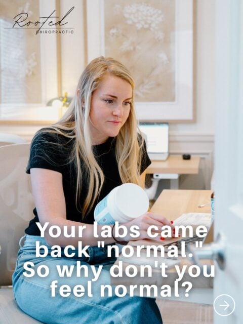 “Your labs are all normal” If you have heard that and still felt like something was off, you are not imagining it. Standard blood work is a starting place, not the whole picture. Dr. Katrina works with patients who want to go deeper and actually find answers. If you are curious about specialty testing at Rooted, ask us at your next visit or send us a DM and we will point you in the right direction.

📍 Rooted Chiropractic | Family Chiropractor Serving Hinsdale, Clarendon Hills & Western Suburbs
#RootedChiropractic #WesternSuburbsMoms #ClarendonHillsMoms #ChicagolandFamily #ChicagoMomBlog
